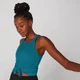 Φανέλα Rib Tie Front Vest - Μπλε