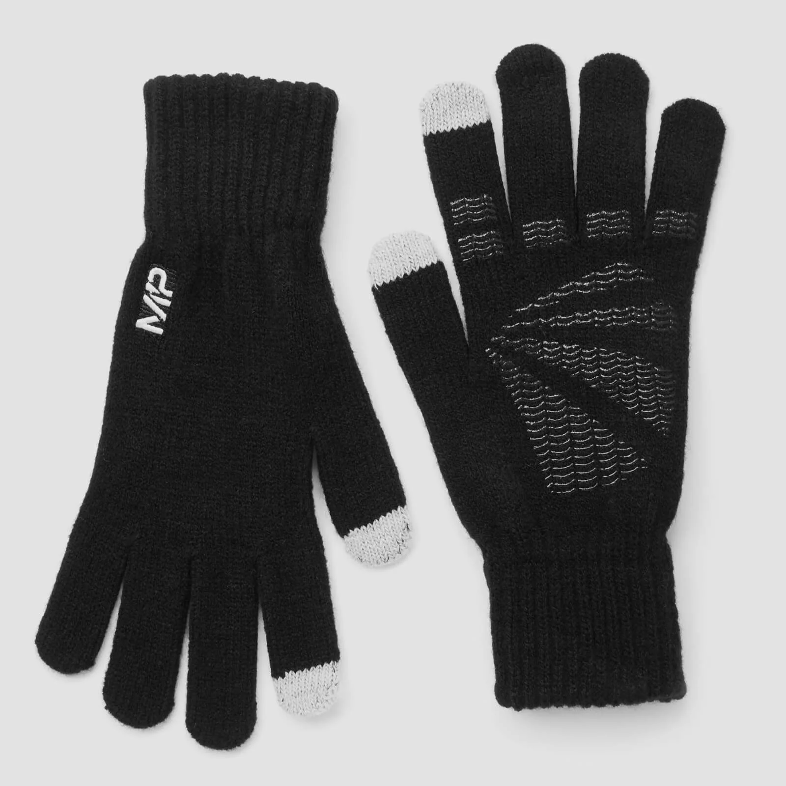 MP Knitted Gloves - Black - S/M Εικόνα 1