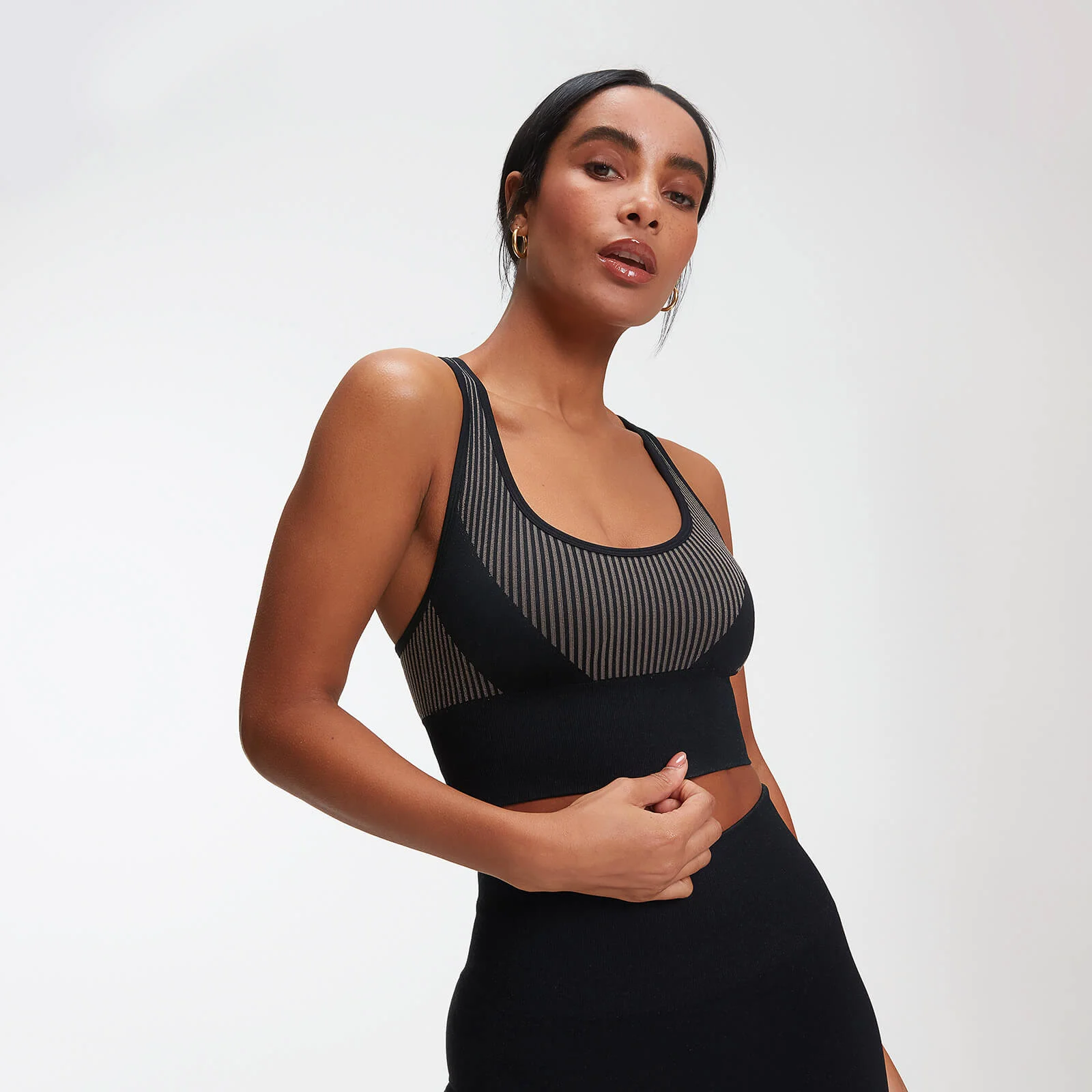 Αθλητικό Μπουστάκι Impact Χωρίς Ραφές - Μαύρο - XS Εικόνα 1