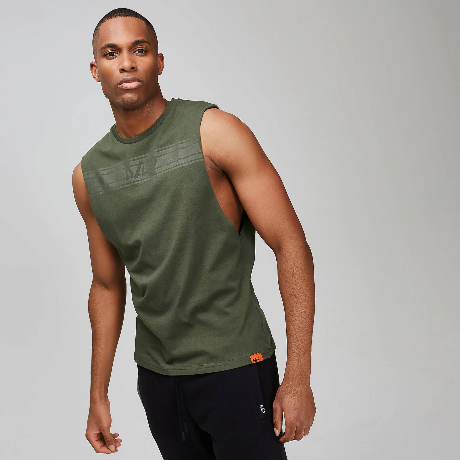 MP Men's Rest Day Drop Armhole Tank Top - Army Green - XS Εικόνα 1
