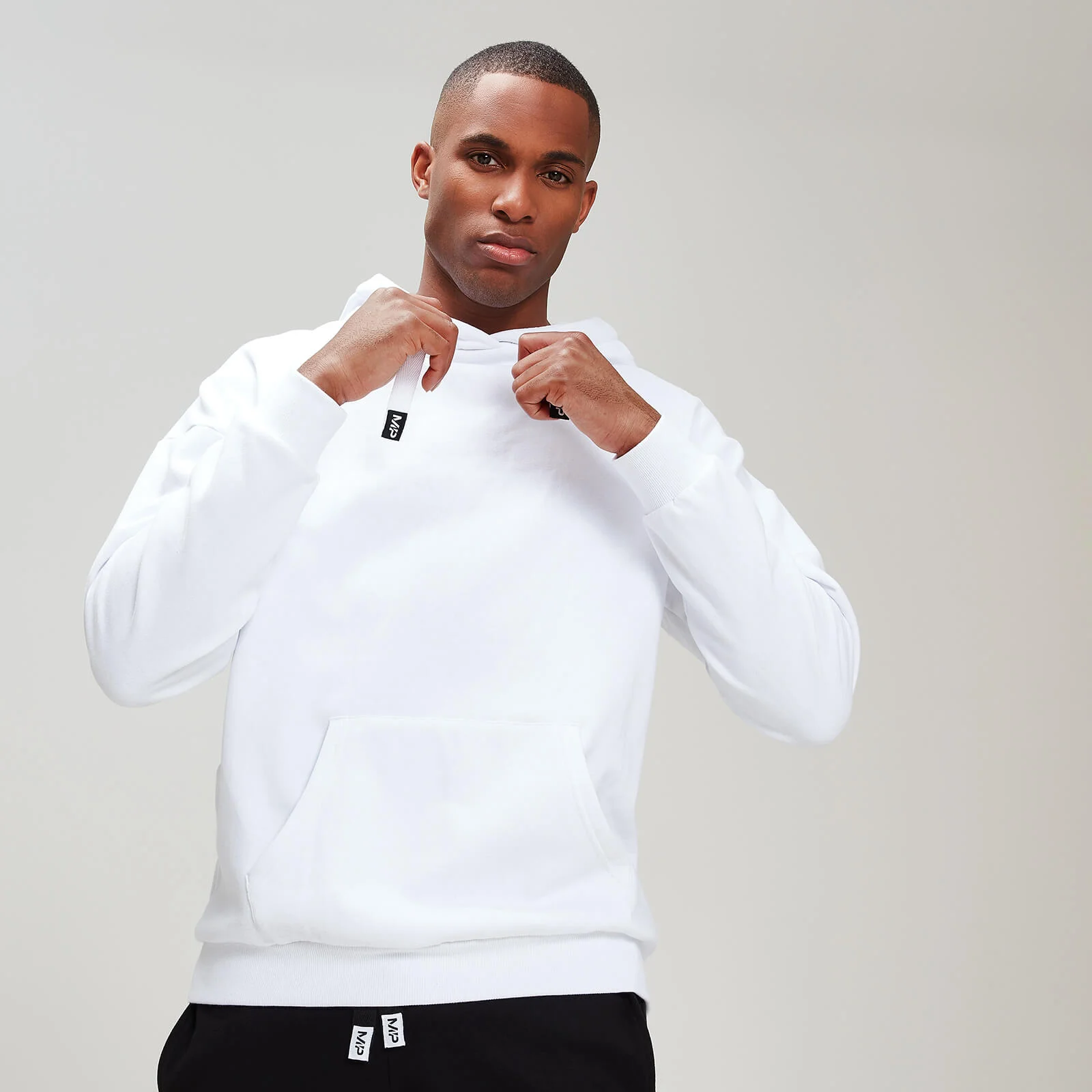 Ανδρικό Φούτερ MP Rest Day Stripe Overhead - Άσπρο - XS Εικόνα 1