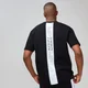 Ανδρική Μπλούζα MP Rest Day Stripe Graphic - Μαύρη