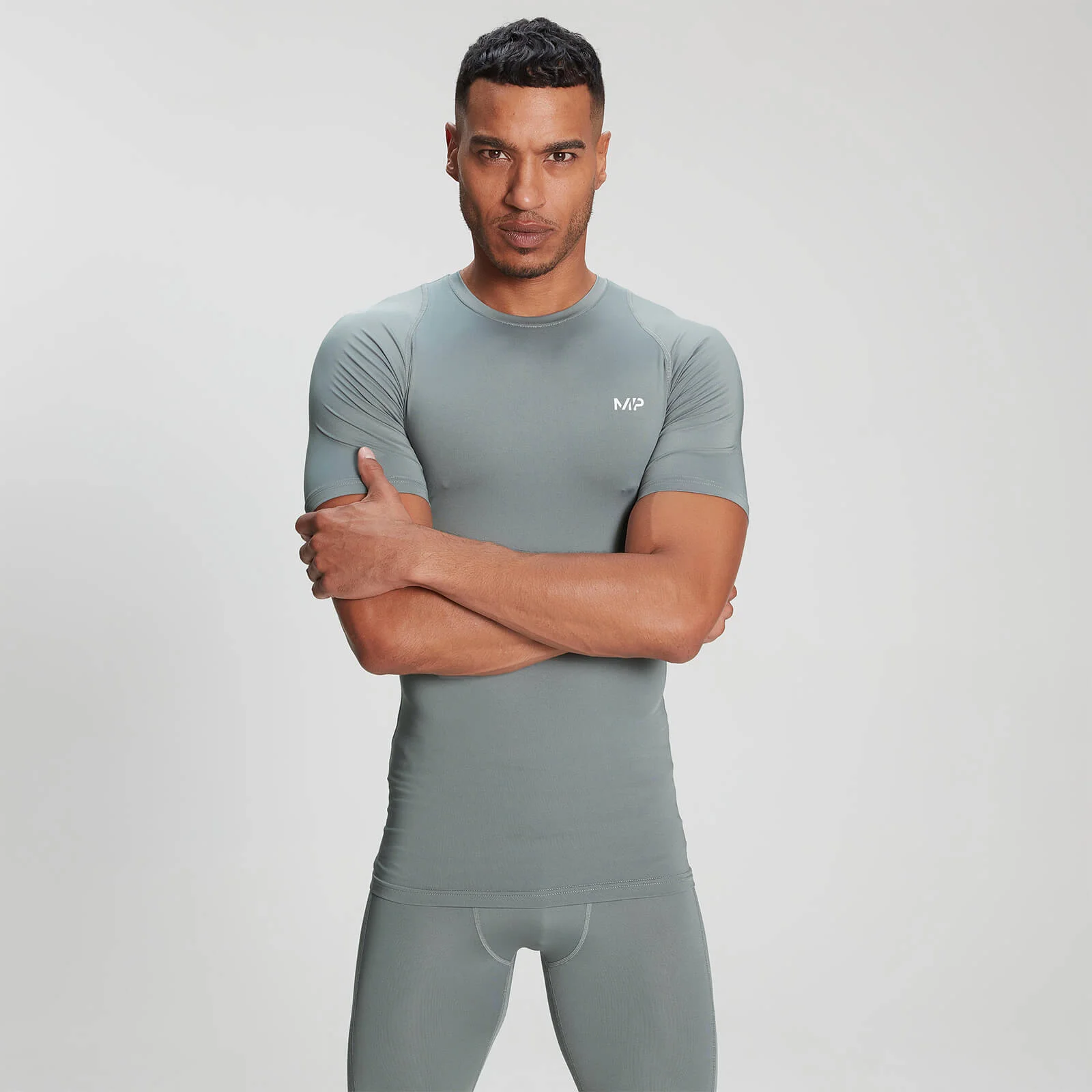 Ανδρικό κοντομάνικο μπλουζάκι MP Base Layer - Storm - XXS Εικόνα 1