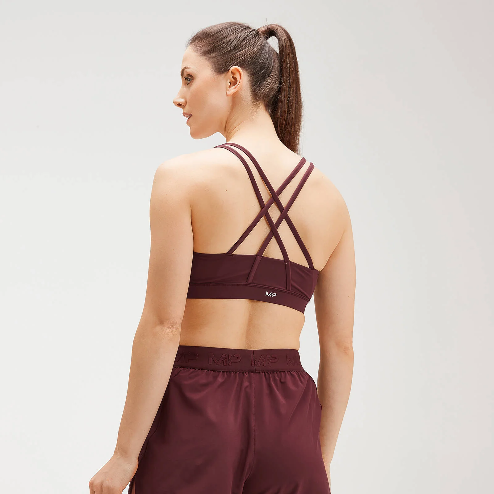 MP Women's Training Control Sports Bra - Washed Oxblood - XXS Εικόνα 1