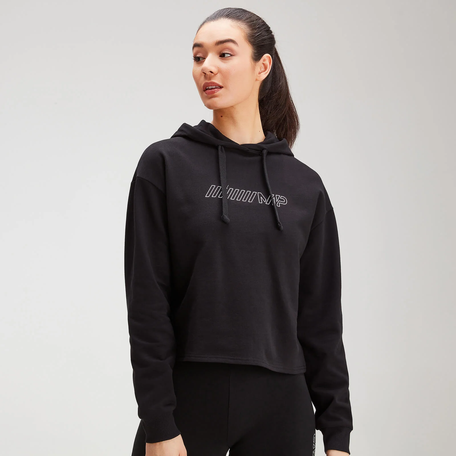 MP Women's Outline Graphic Hoodie - Black - XXS Εικόνα 1
