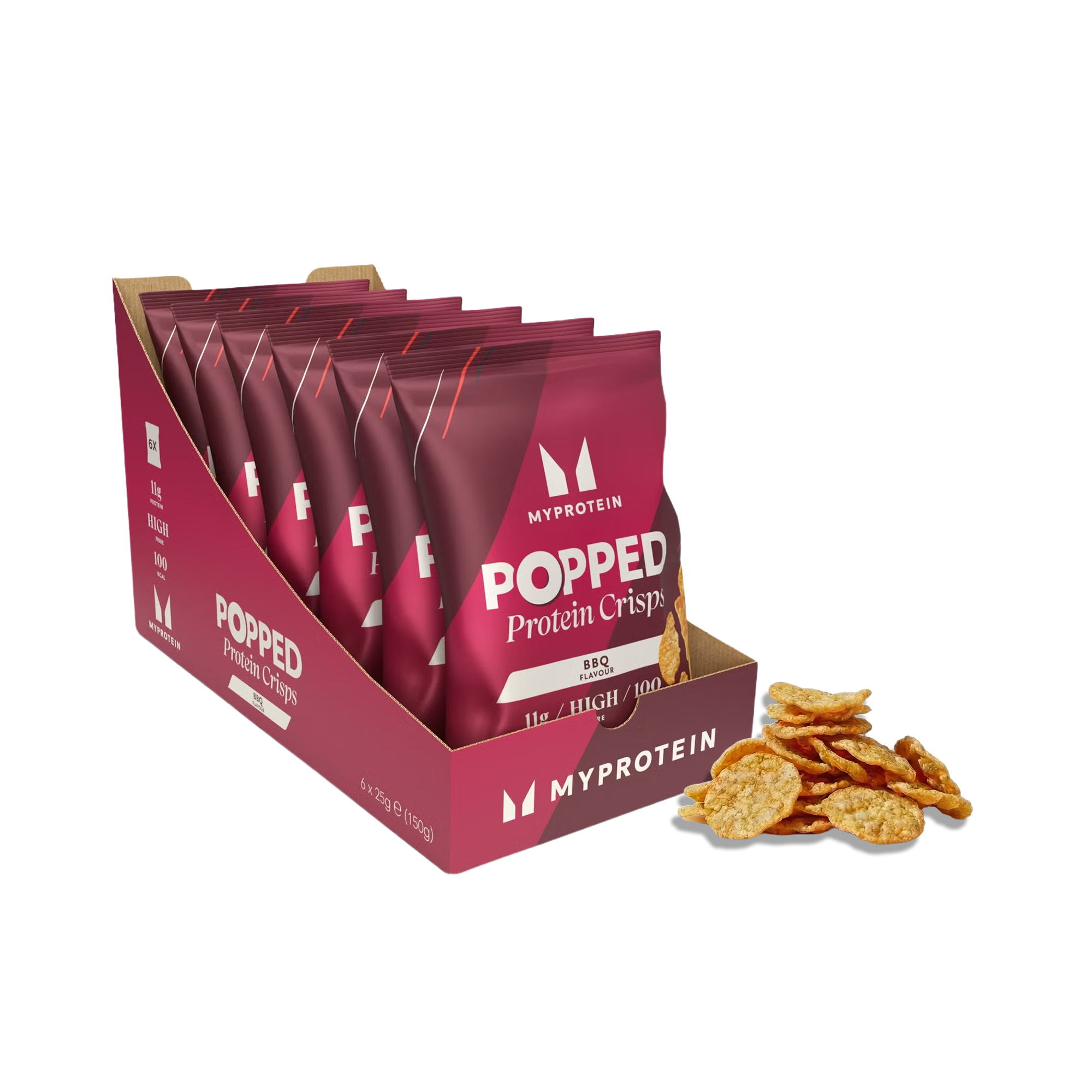 Popped Protein Crisps - Μπαρμπεκιου Εικόνα 1