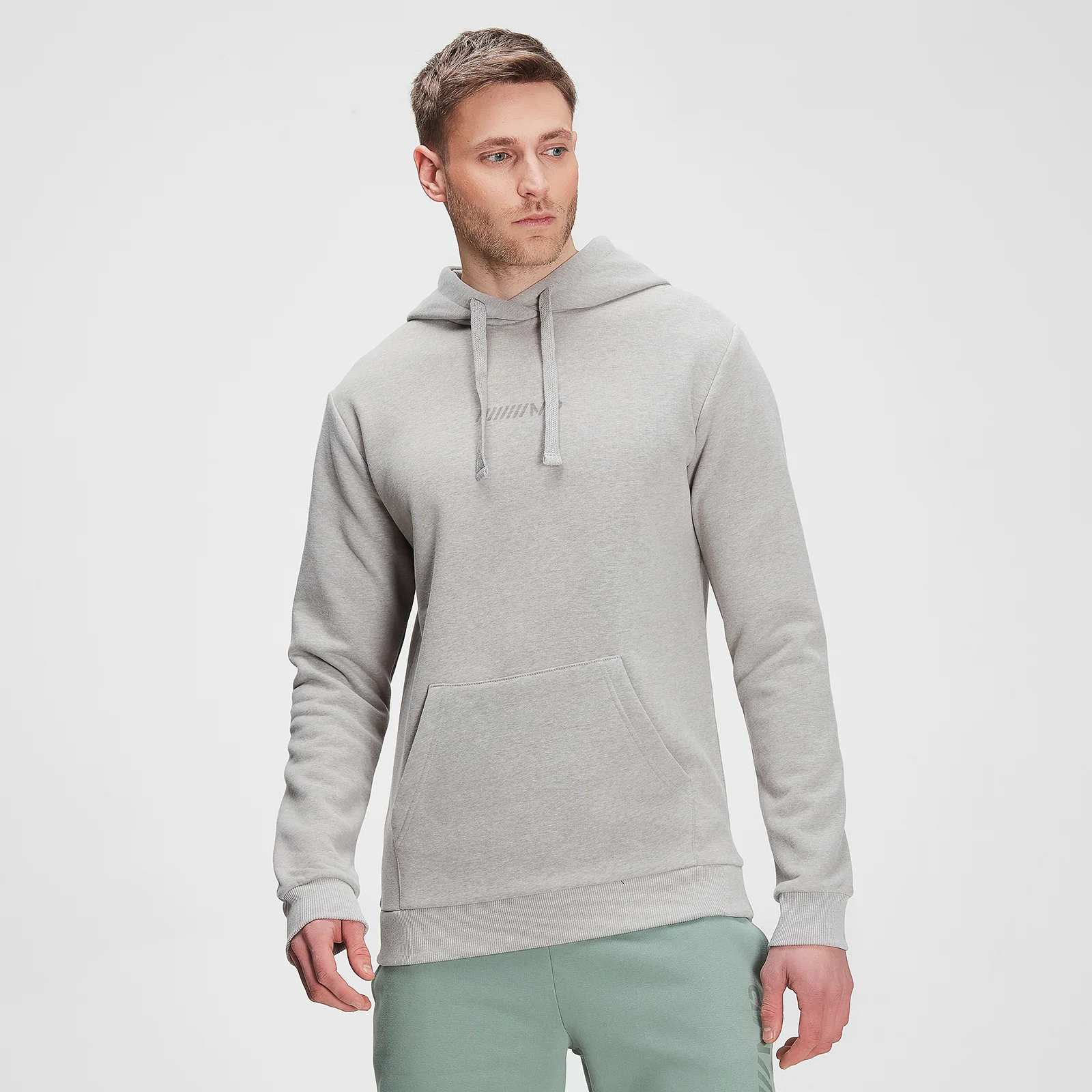 Ανδρικό Φούτερ Με Κουκούλα Tonal Graphic MP – Storm Grey Marl - XXS Εικόνα 1