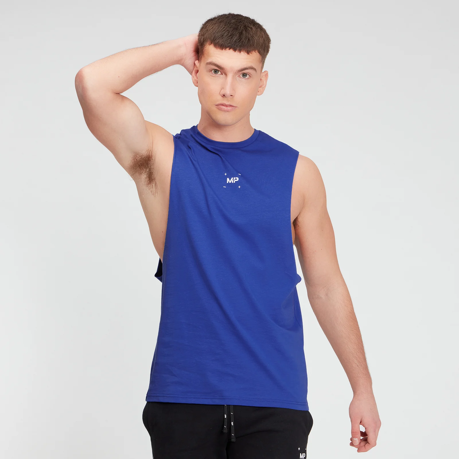 MP Men's Central Graphic Tank - Cobalt - XXS Εικόνα 1