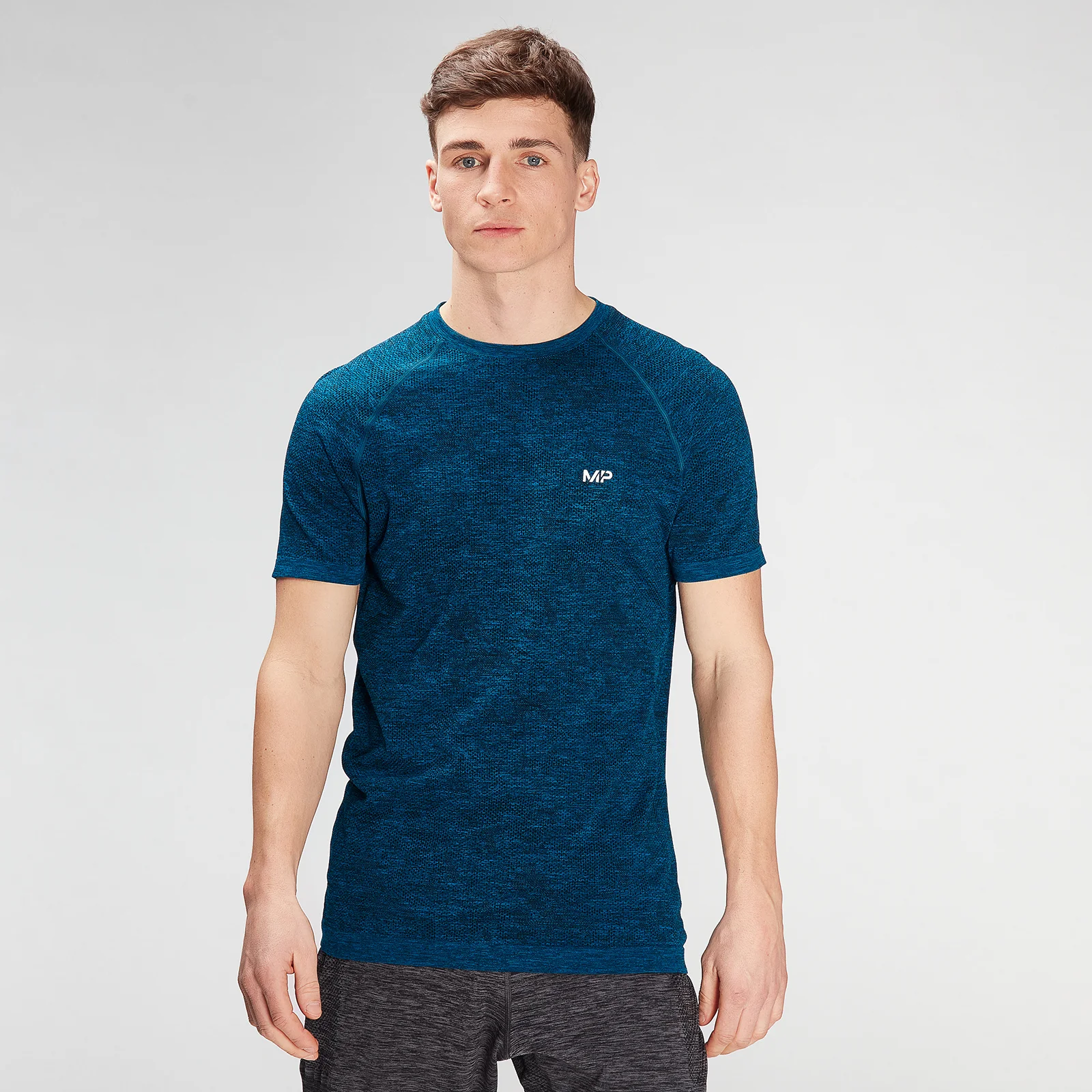 MP Men's Essential Seamless Graphic Short Sleeve T-Shirt- Aqua - XXS Εικόνα 1