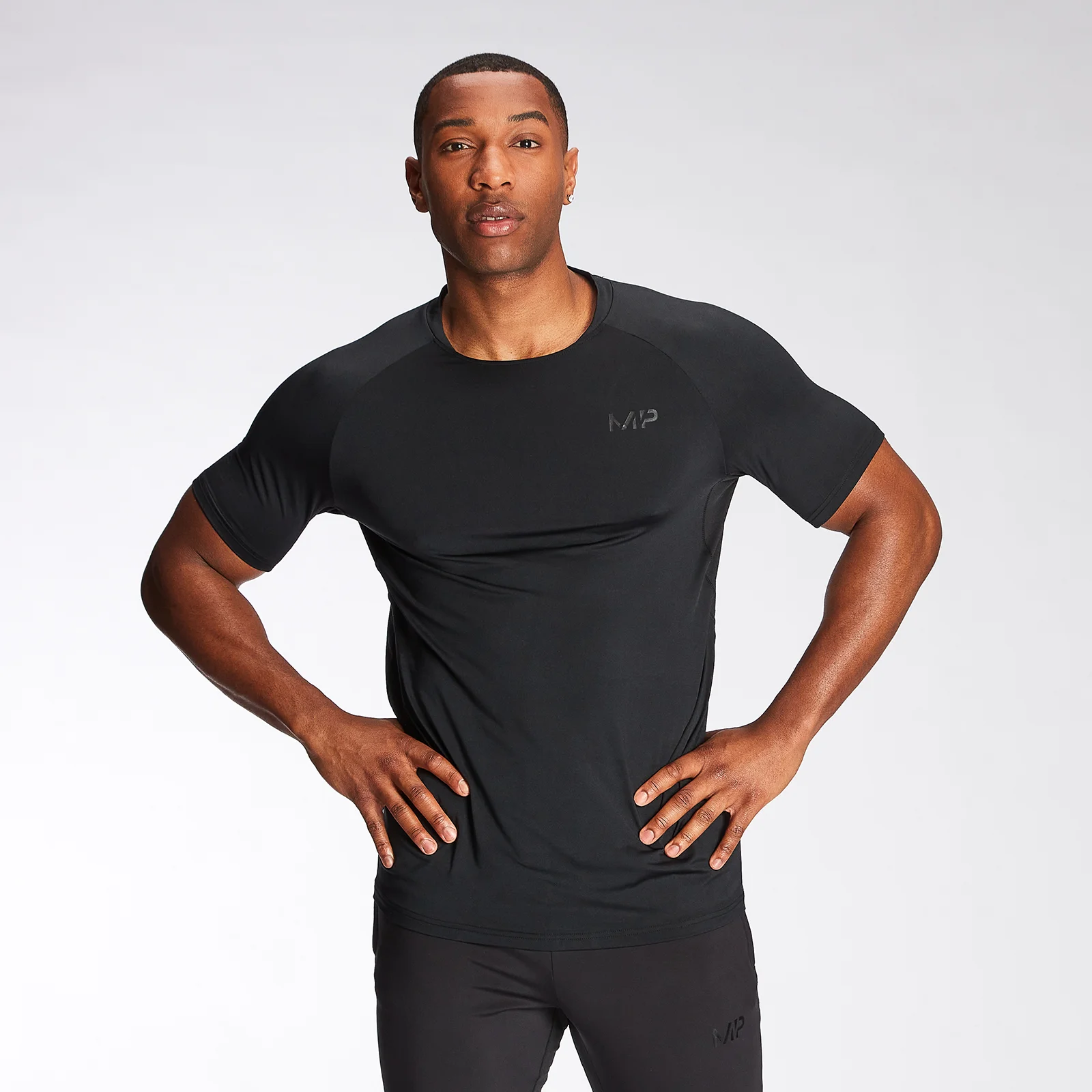 MP Men's Agility Short Sleeve T-Shirt - Black - XXS Εικόνα 1