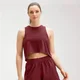 Γυναικείο Αμάνικο Φανελάκι Προπόνησης MP Essentials Reach - Claret