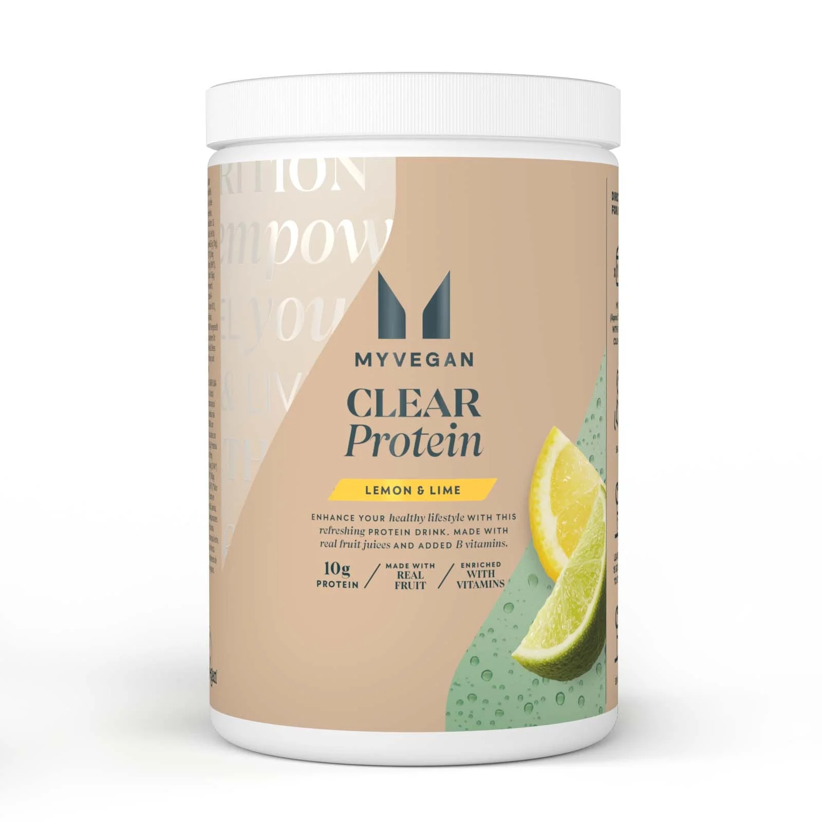 Clear Vegan Protein - 640g - Λεμόνι & Lime Εικόνα 1