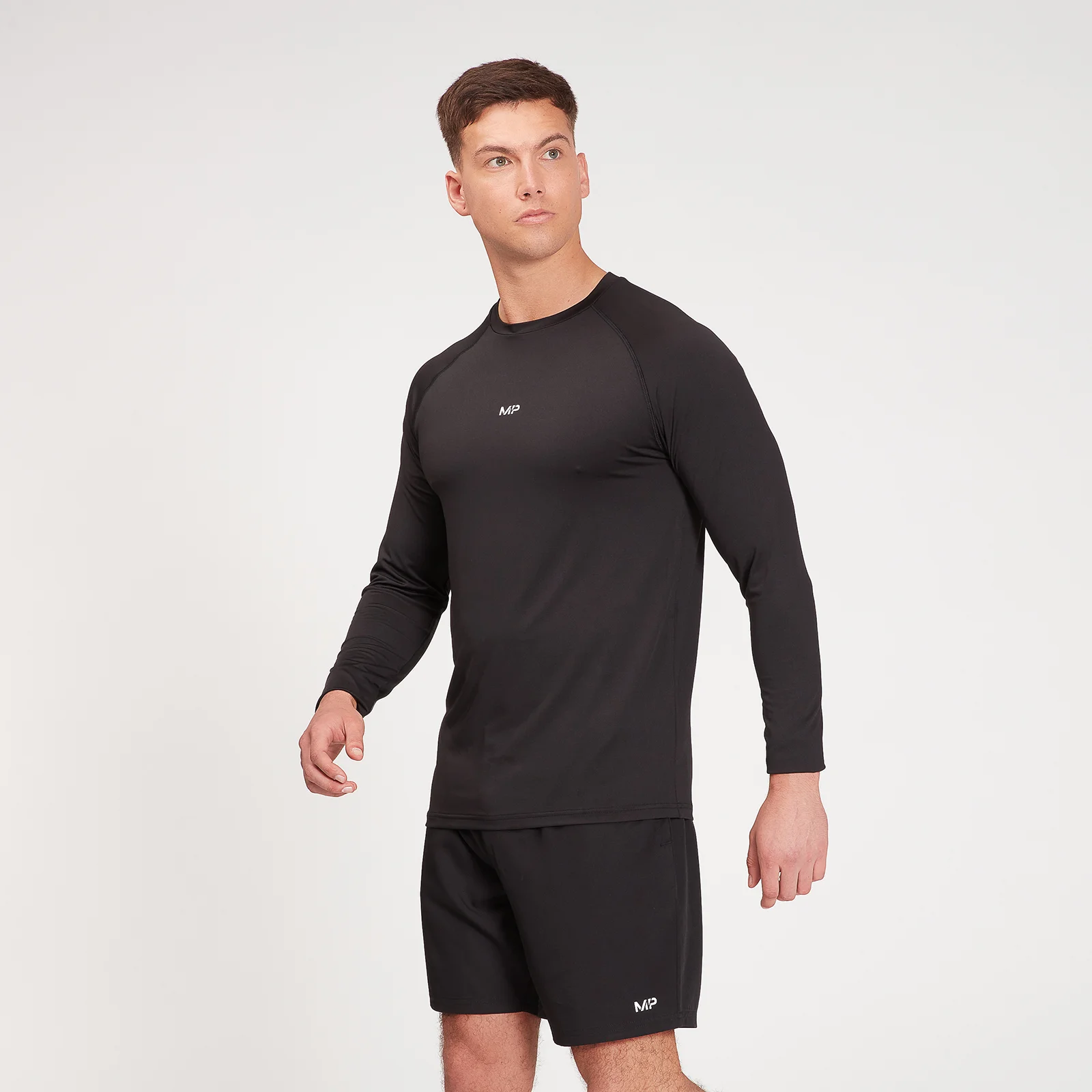 MP Men's Fade Graphic Training Long Sleeve Top - Black - XXS Εικόνα 1