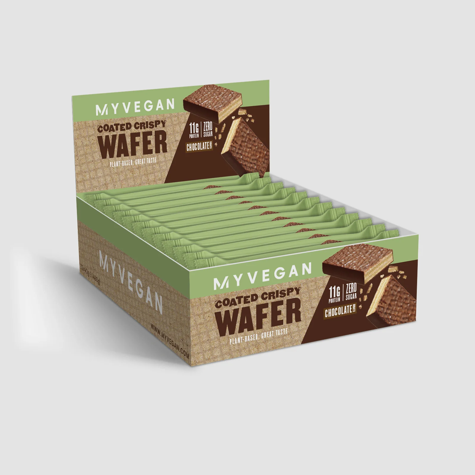 Vegan Coated Crispy Wafer - Σοκολάτα Εικόνα 1