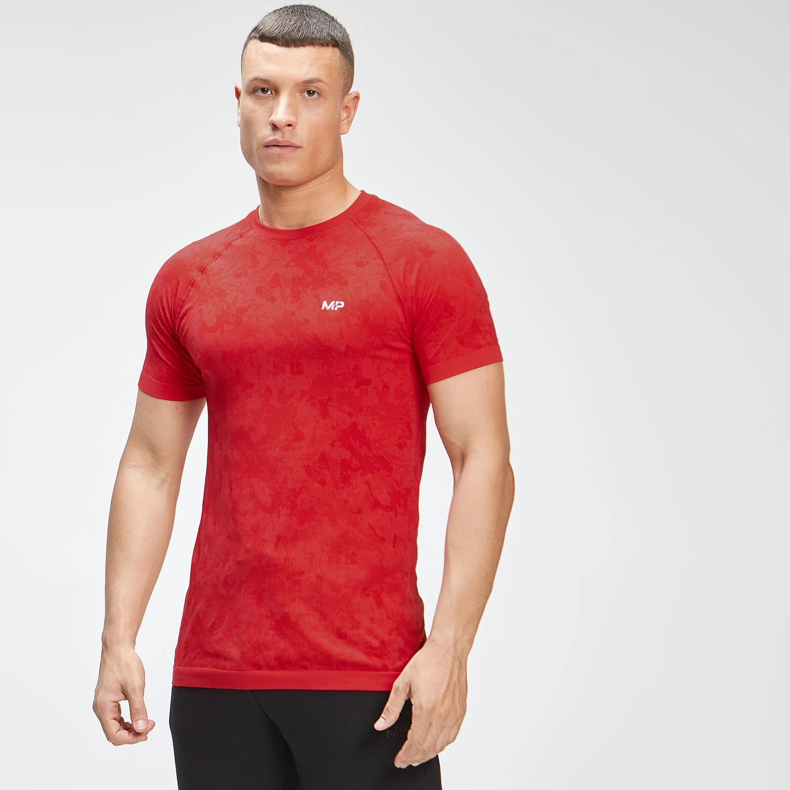 MP Ανδρικό Essential Seamless Graphic Short Sleeve T-Shirt - Danger - XXS Εικόνα 1