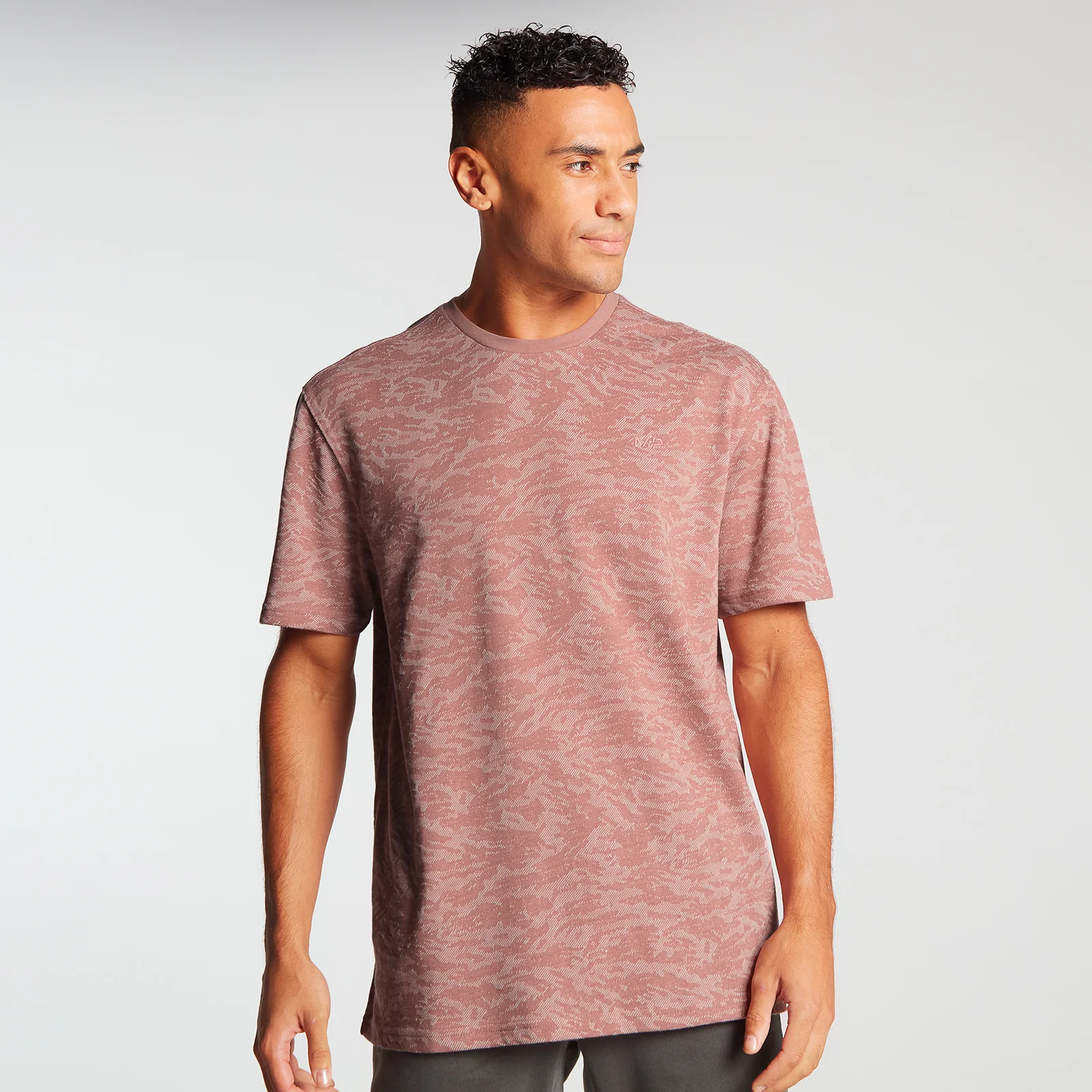 MP Ανδρικό προπονητικό κοντομάνικο μπλουζάκι Camo Oversized T-Shirt - Dust Pink - XXS Εικόνα 1