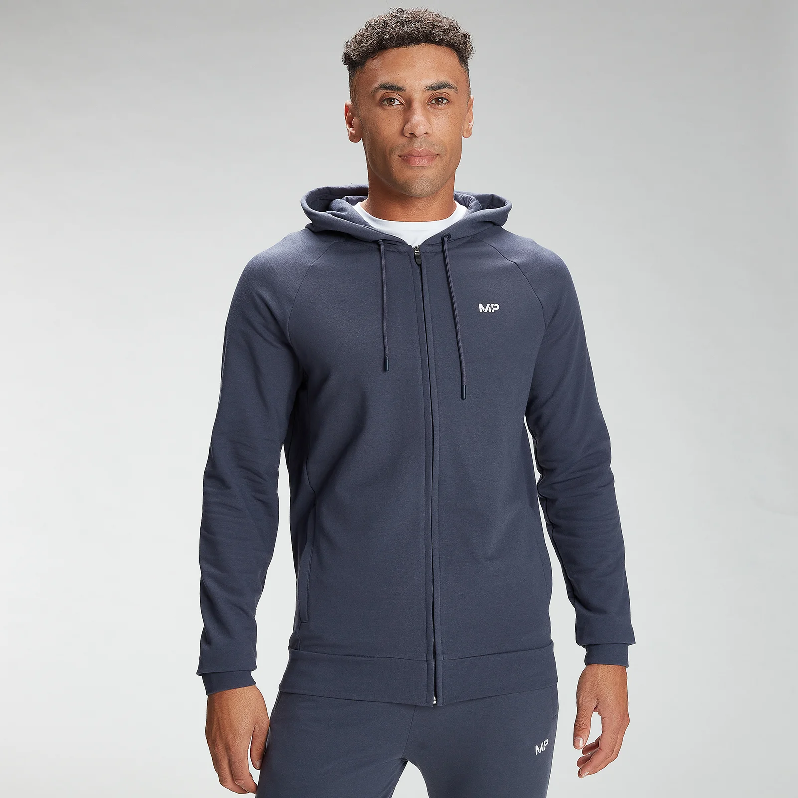 MP Men's Form Zip Up Hoodie - Graphite - XXS Εικόνα 1