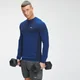 MP Ανδρικό Essential Seamless Long Sleeve Top - Intense Blue Marl
