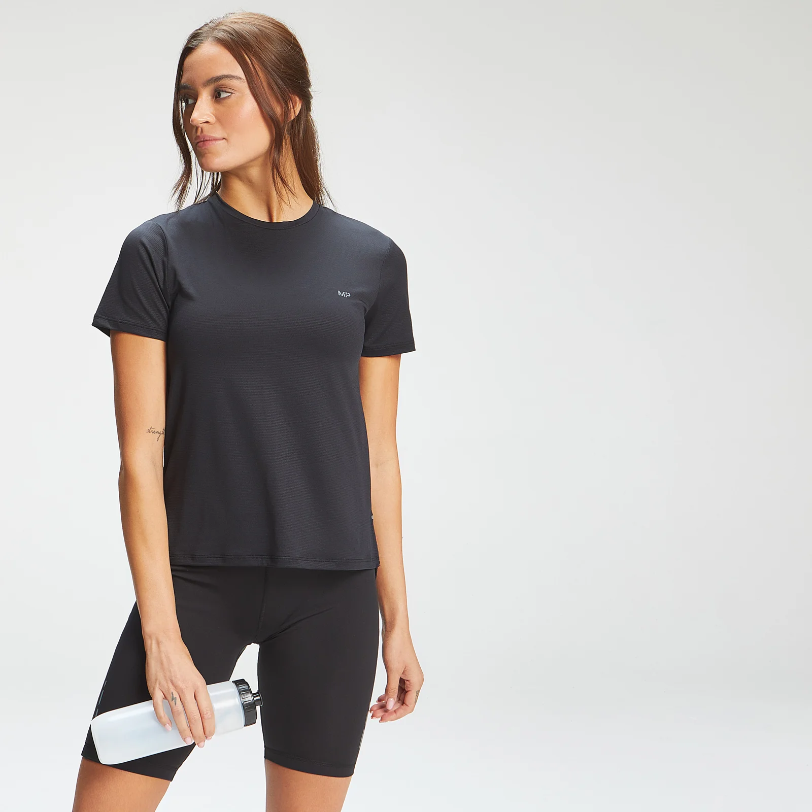 MP Γυναικείο Power Ultra Split Back T-Shirt - Μαύρο - XXS Εικόνα 1
