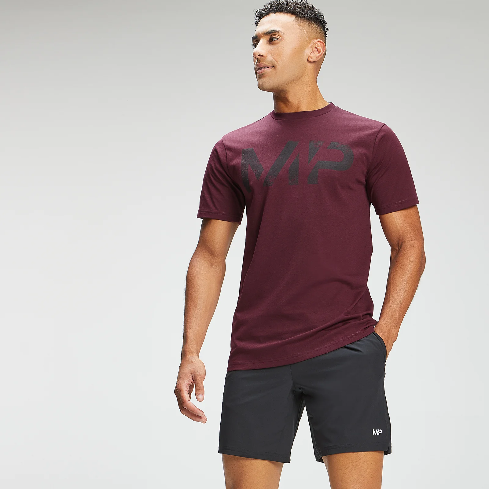 MP Men's Adapt Grit Graphic T-Shirt - Merlot Marl - XXS Εικόνα 1