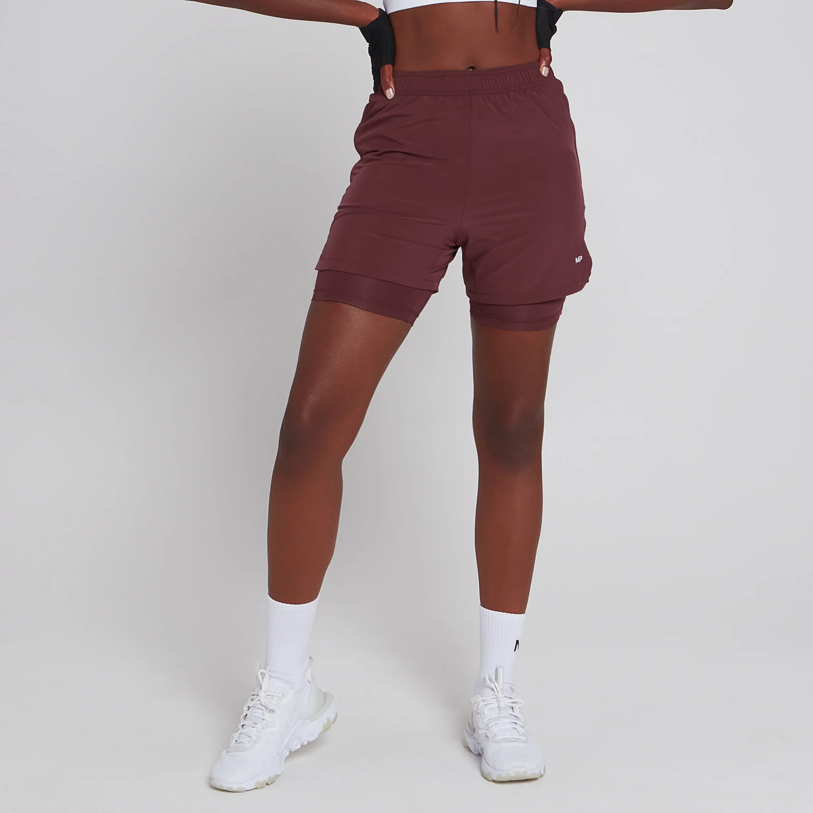 MP Women's 2 IN 1 Training Jersey Short - Port - XXS Εικόνα 1