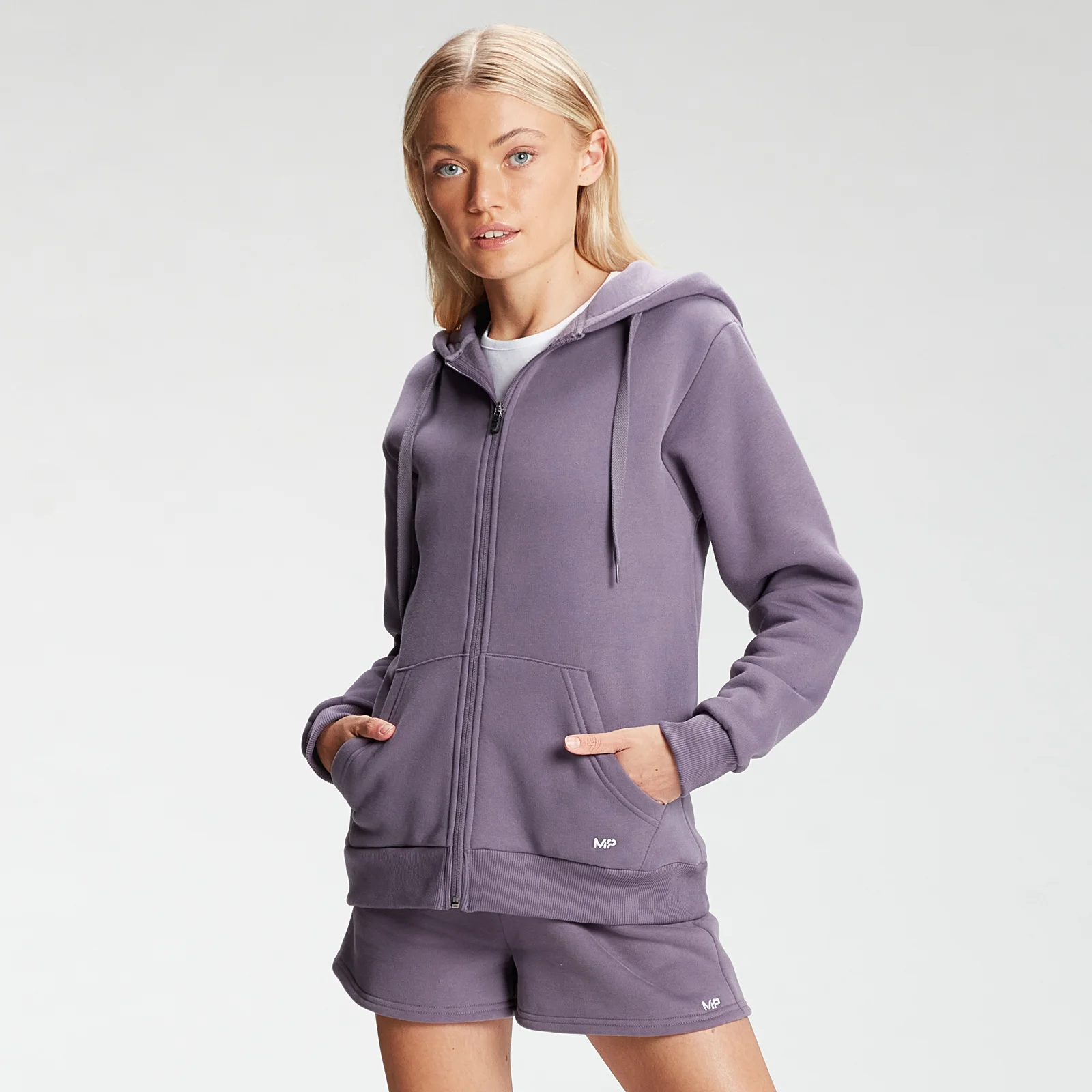 MP Women's Rest Day Zip Through Hoodie - Smokey Purple - XXS Εικόνα 1