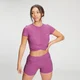 MP Women's Power Short Sleeve Crop Top - Ορχιδέα