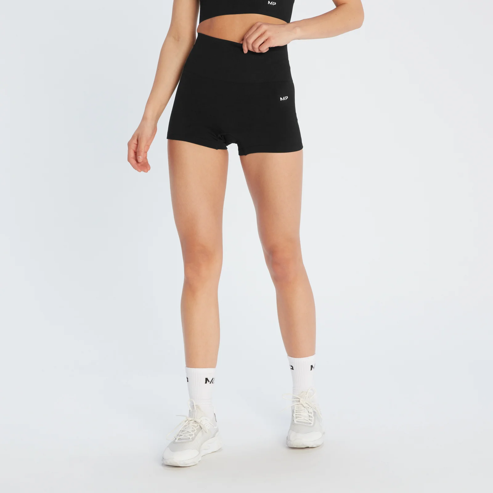 MP Γυναικείο Shape Seamless Booty Shorts - Μαύρο - XXS Εικόνα 1
