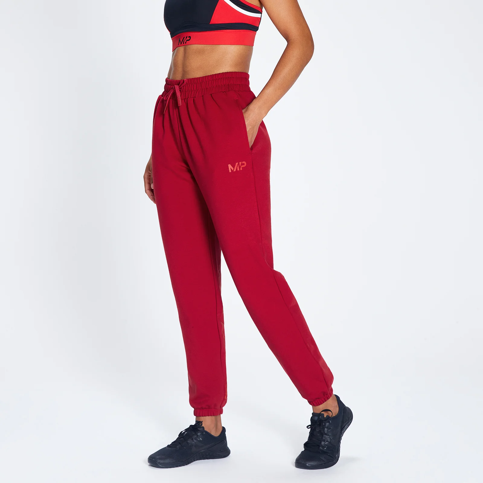 MP Women's Engage Bold Graphic Joggers - Wine/Black - XXS Εικόνα 1