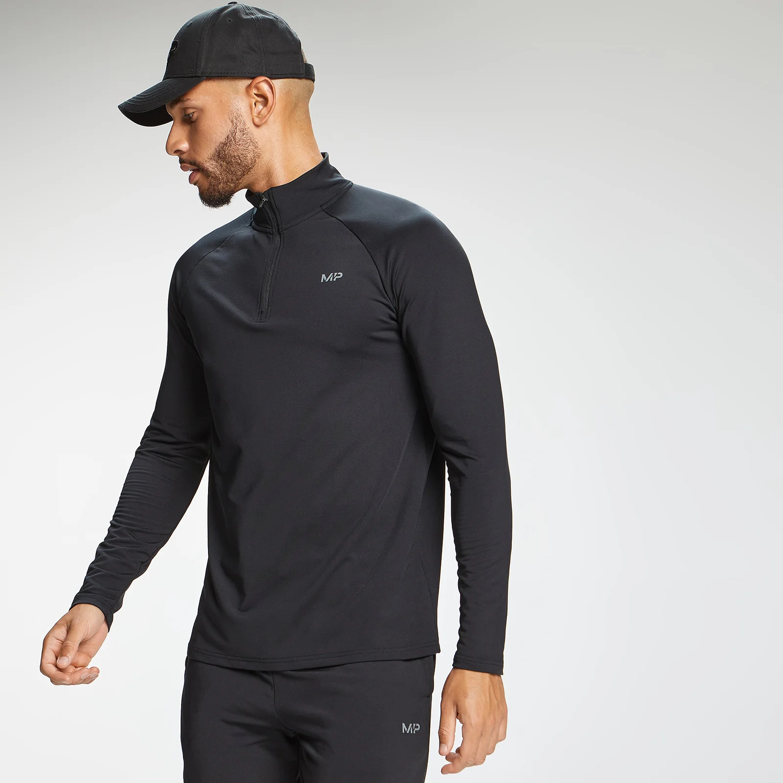 MP Men's Graffiti Graphic Training 1/4 Zip - Μαύρο - XXS Εικόνα 1