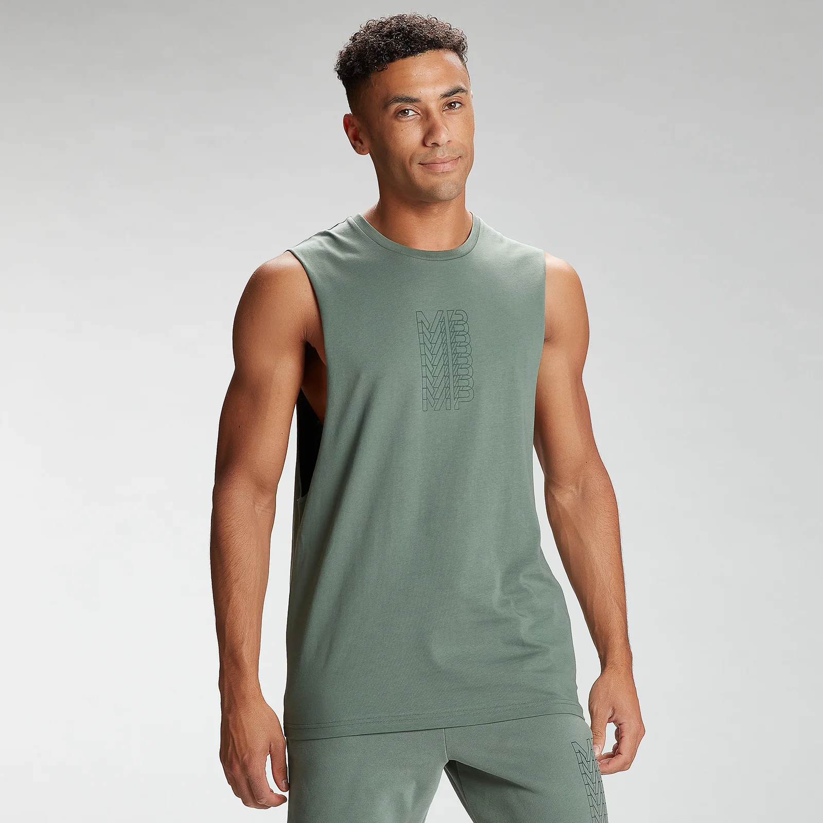 MP Men's Repeat MP Graphic Tank Top - Cactus - XXS Εικόνα 1