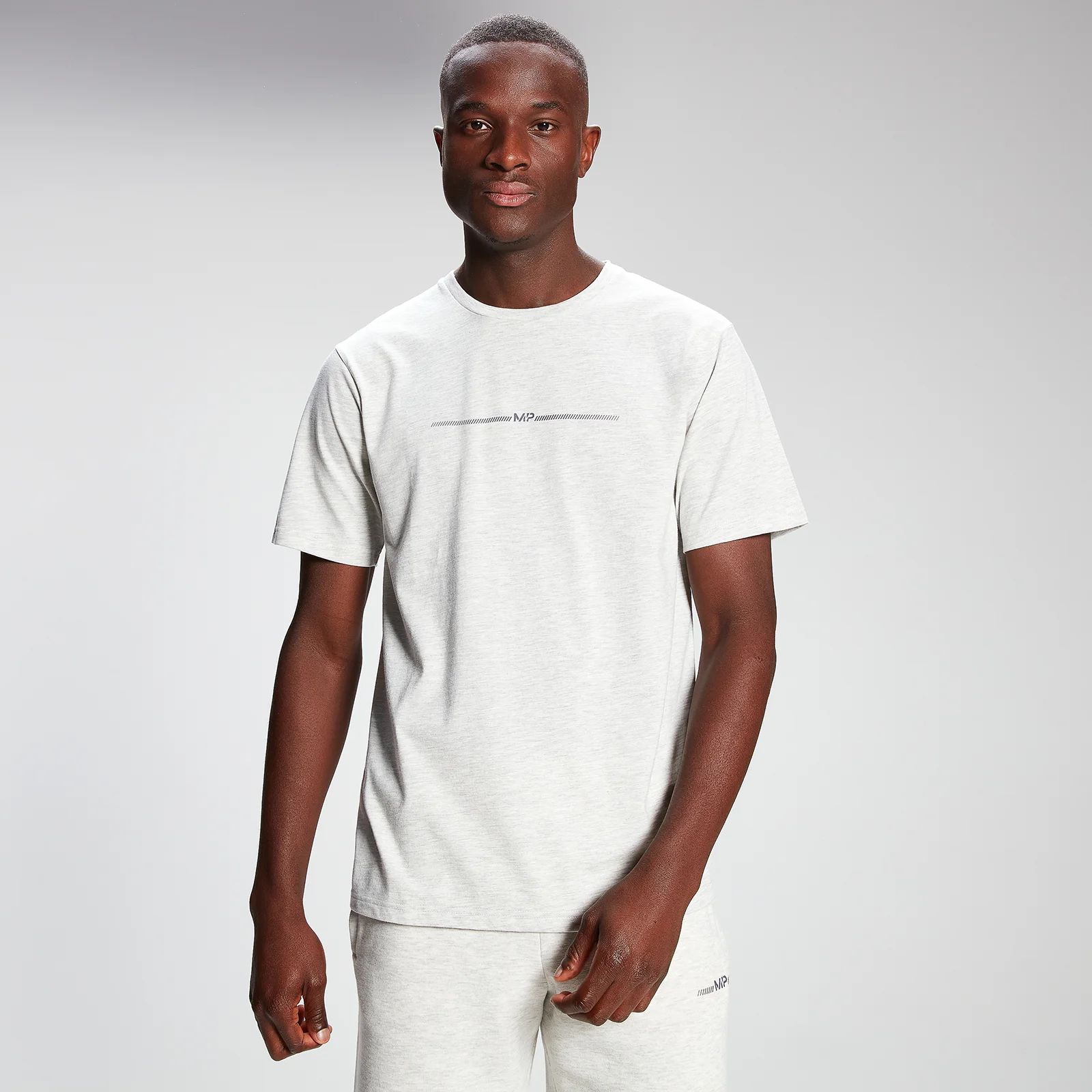 MP Men's Mini Mark Graphic Short Sleeve T-Shirt - Light Grey Marl - XXS Εικόνα 1
