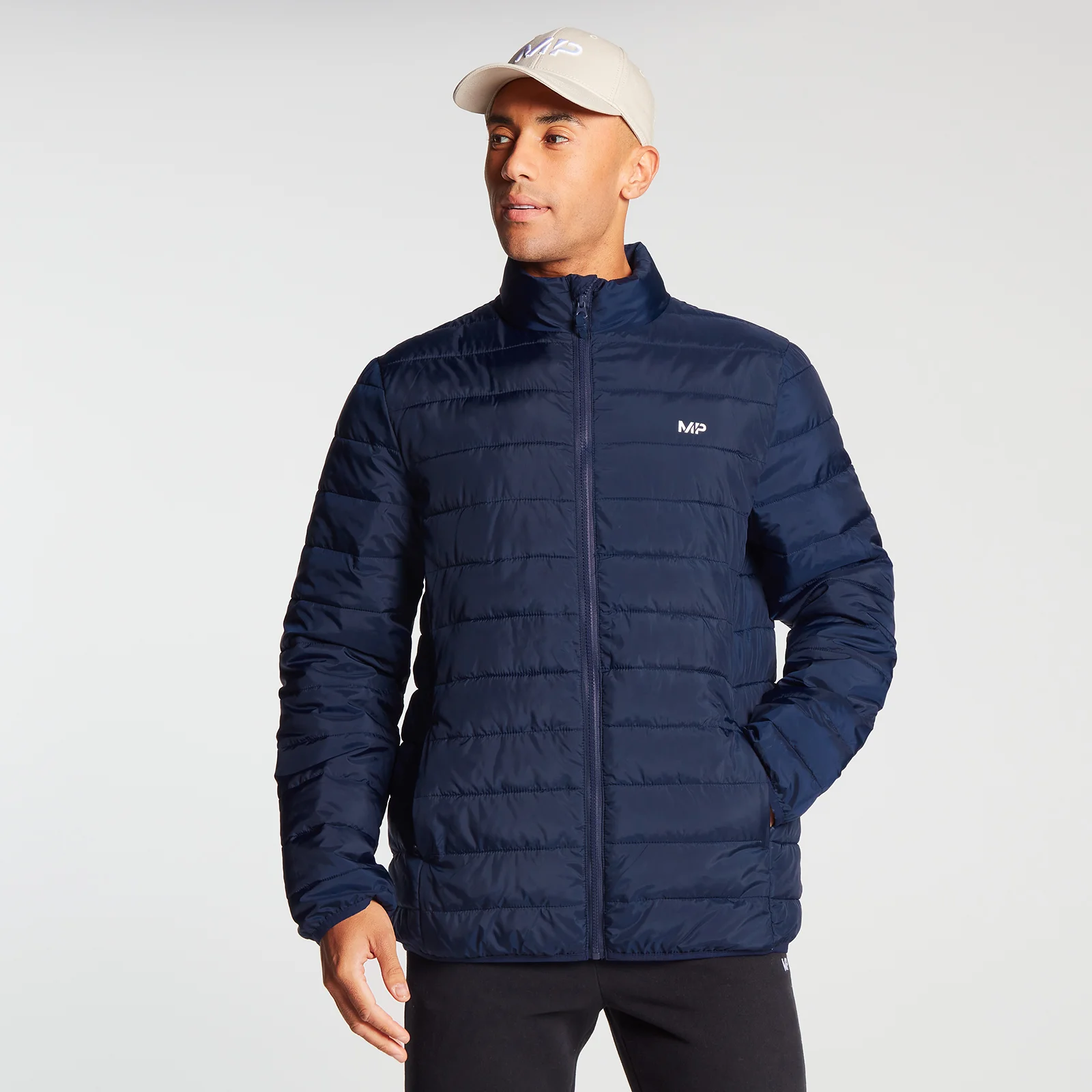 MP Men's Lightweight Packable Puffer Jacket - Navy - XXS Εικόνα 1