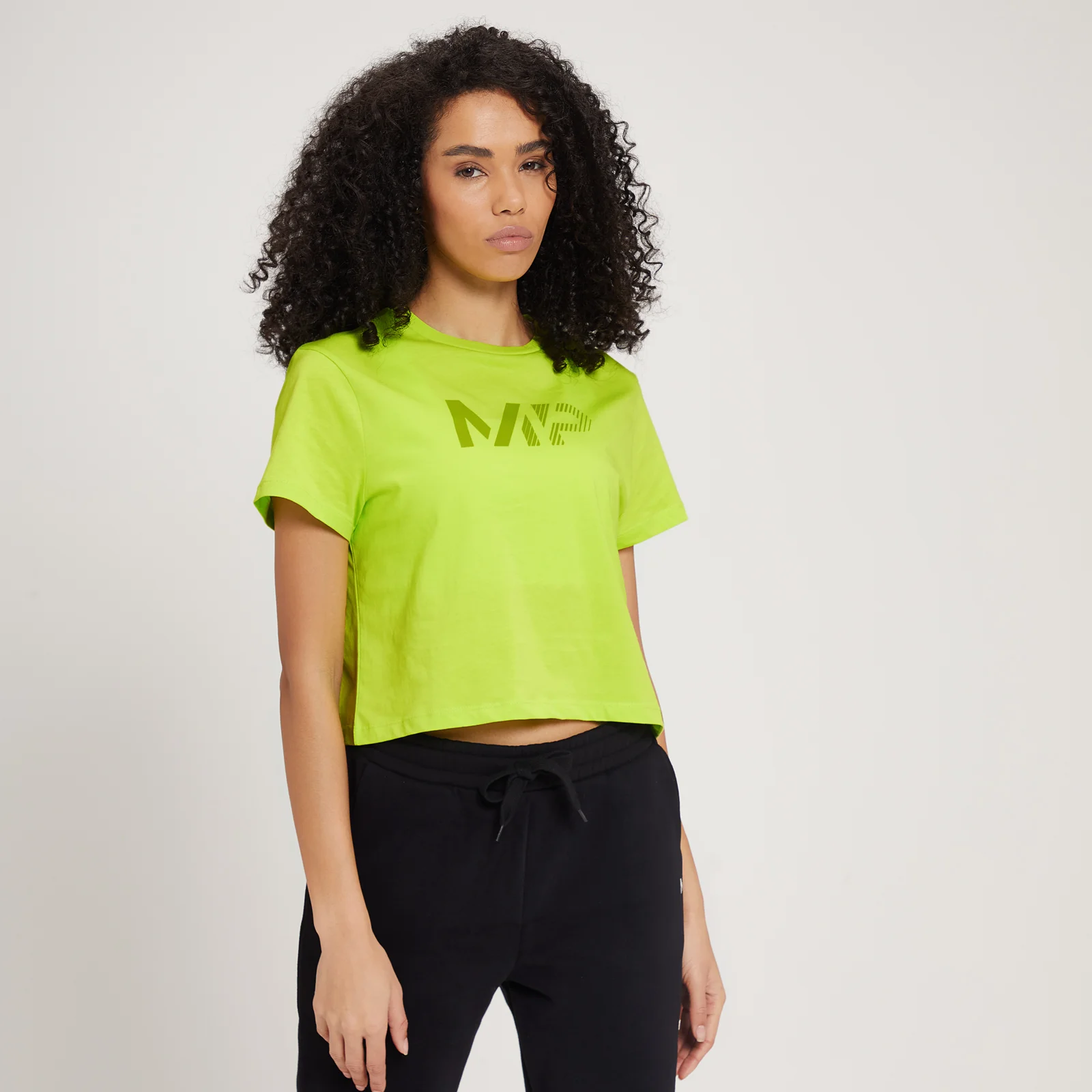 Γυναικείο Μπλουζάκι Crop MP Fade Graphic - Lime - XXS Εικόνα 1