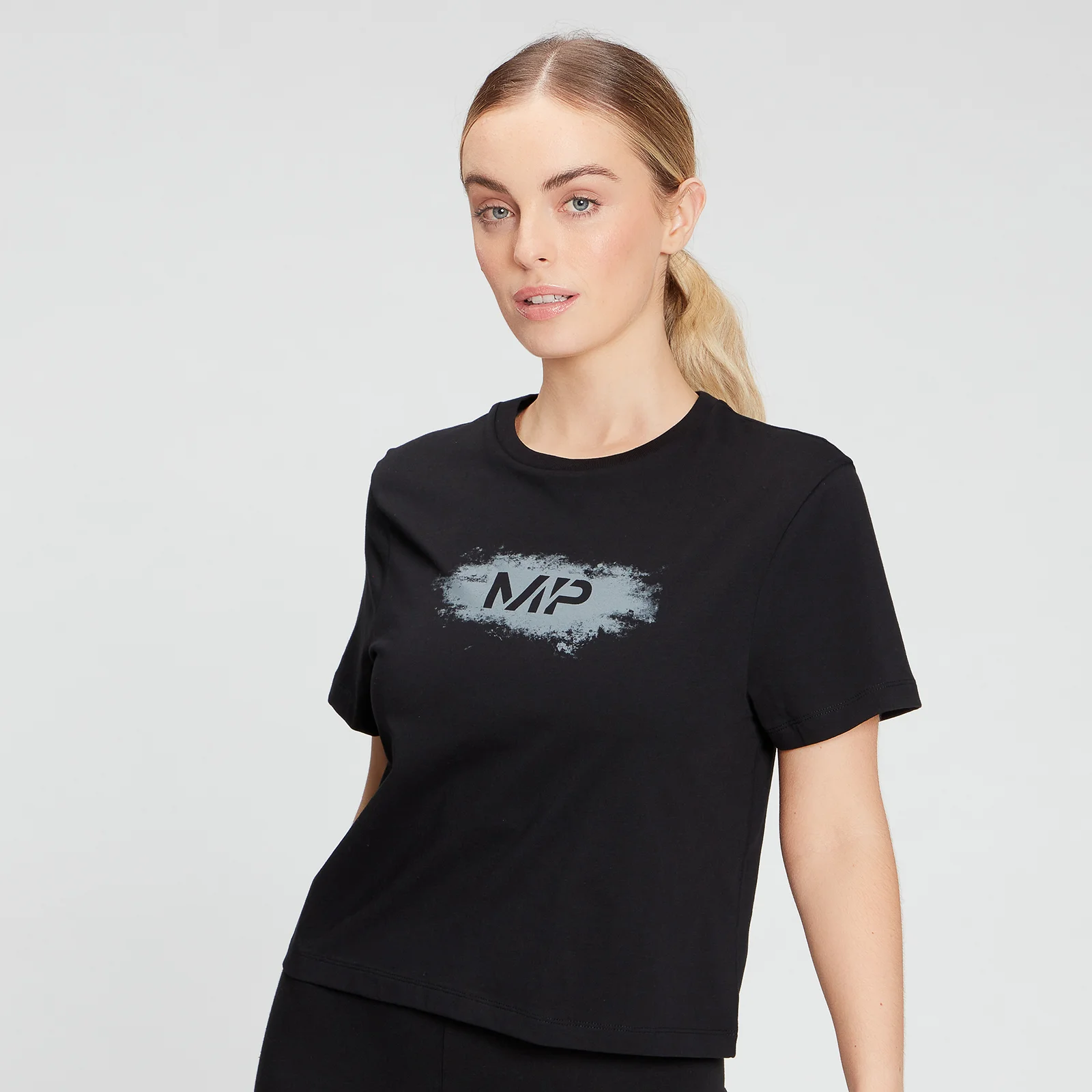 MP Women's Chalk Graphic Crop T-Shirt - Black - XXS Εικόνα 1
