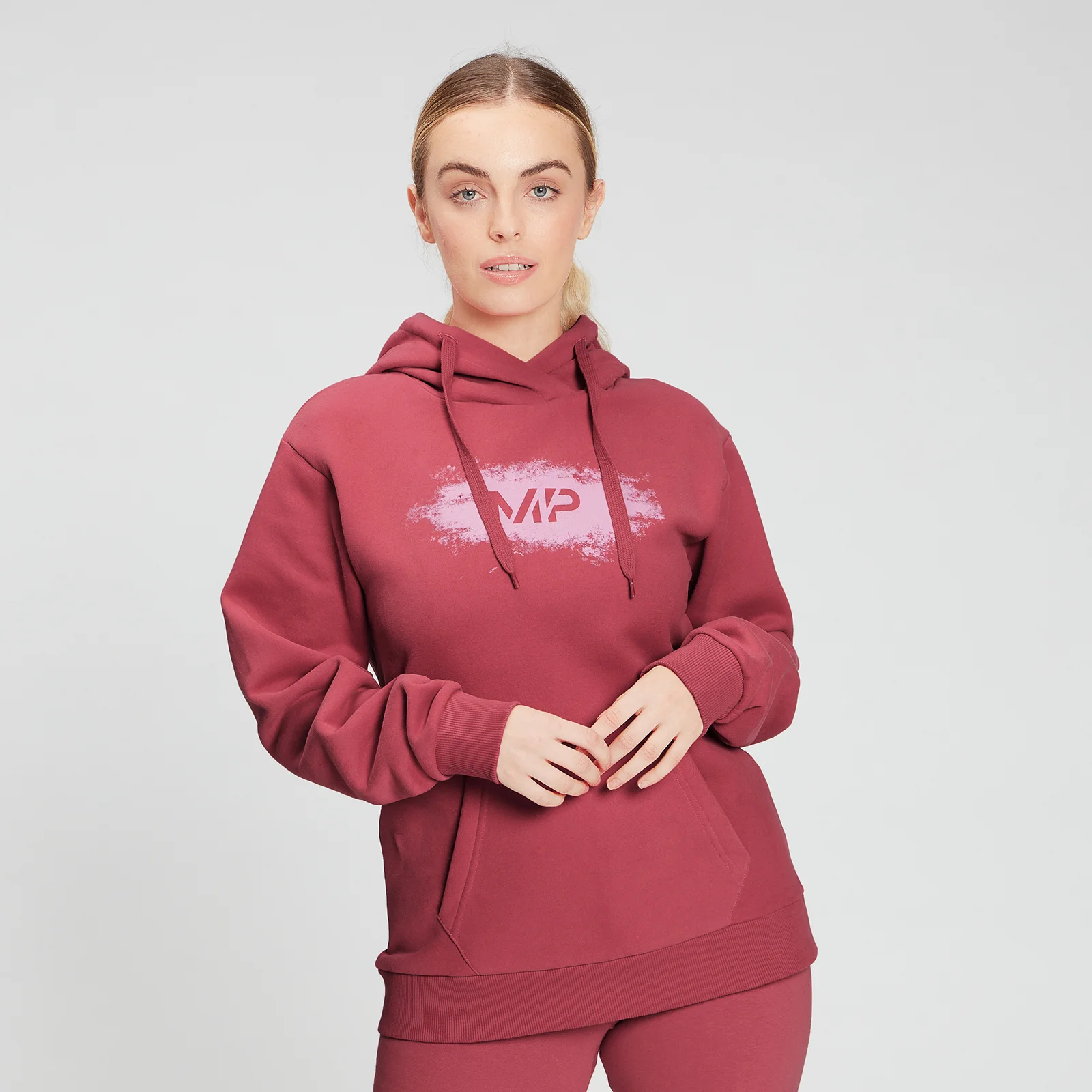MP Women's Chalk Graphic Hoodie - Berry Pink - XXS Εικόνα 1
