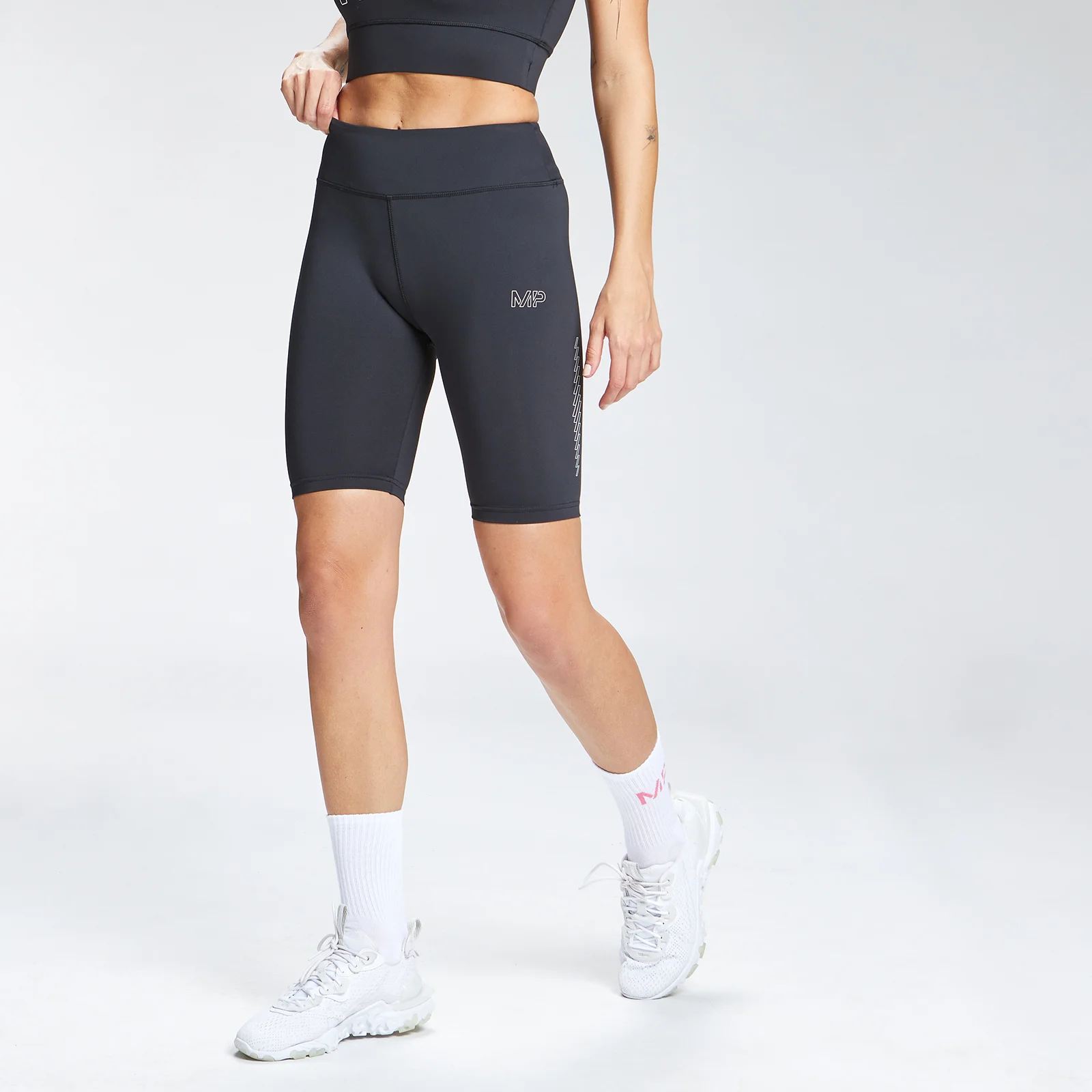 MP Γυναικείο σορτς ποδηλασίας προπόνησης Repeat Mark Graphic - Μαύρο - XXS Εικόνα 1