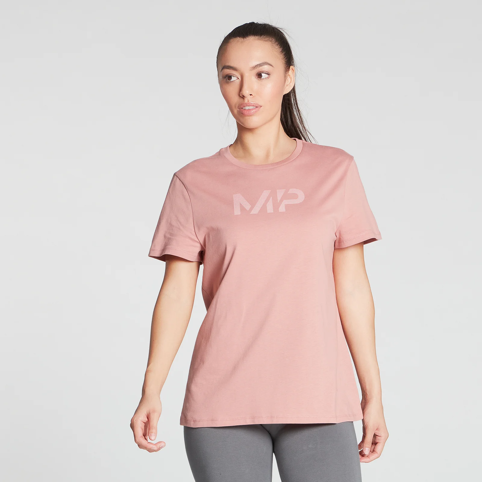 MP Women's Gradient Line Graphic T-Shirt - Washed Pink - XXS Εικόνα 1