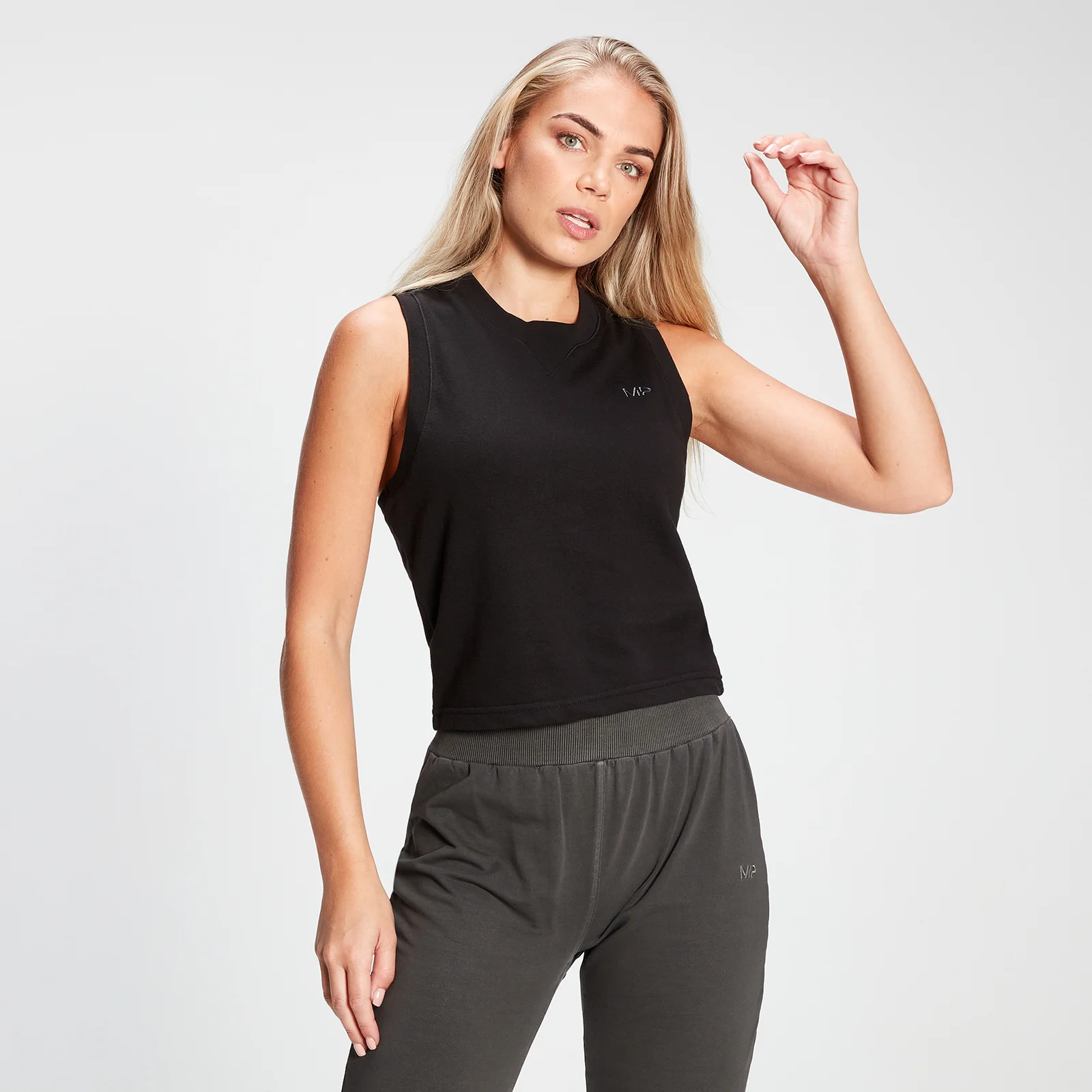 Γυναικείο Tank Top MP Rest Day - Μαύρο - XS Εικόνα 1