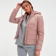 Γυναικείο Ελαφρύ Εξωτερικό Puffer Jacket MP Που Διπλώνει Με Κουκούλα - Dust Pink