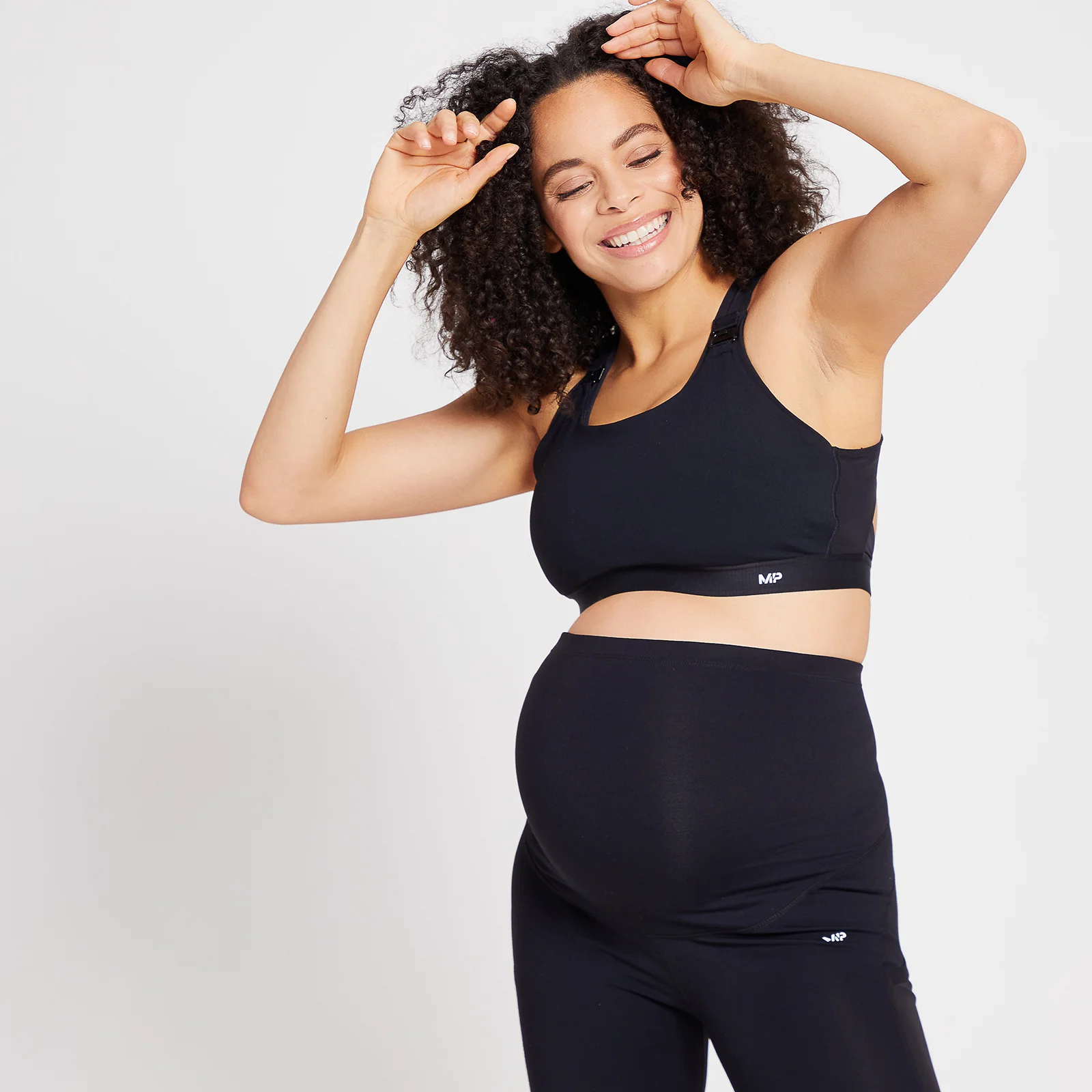Γυναικείο Αθλητικό Σουτιέν Εγκυμοσύνης/Θηλασμού MP Power - Μαύρο - XXS Εικόνα 1