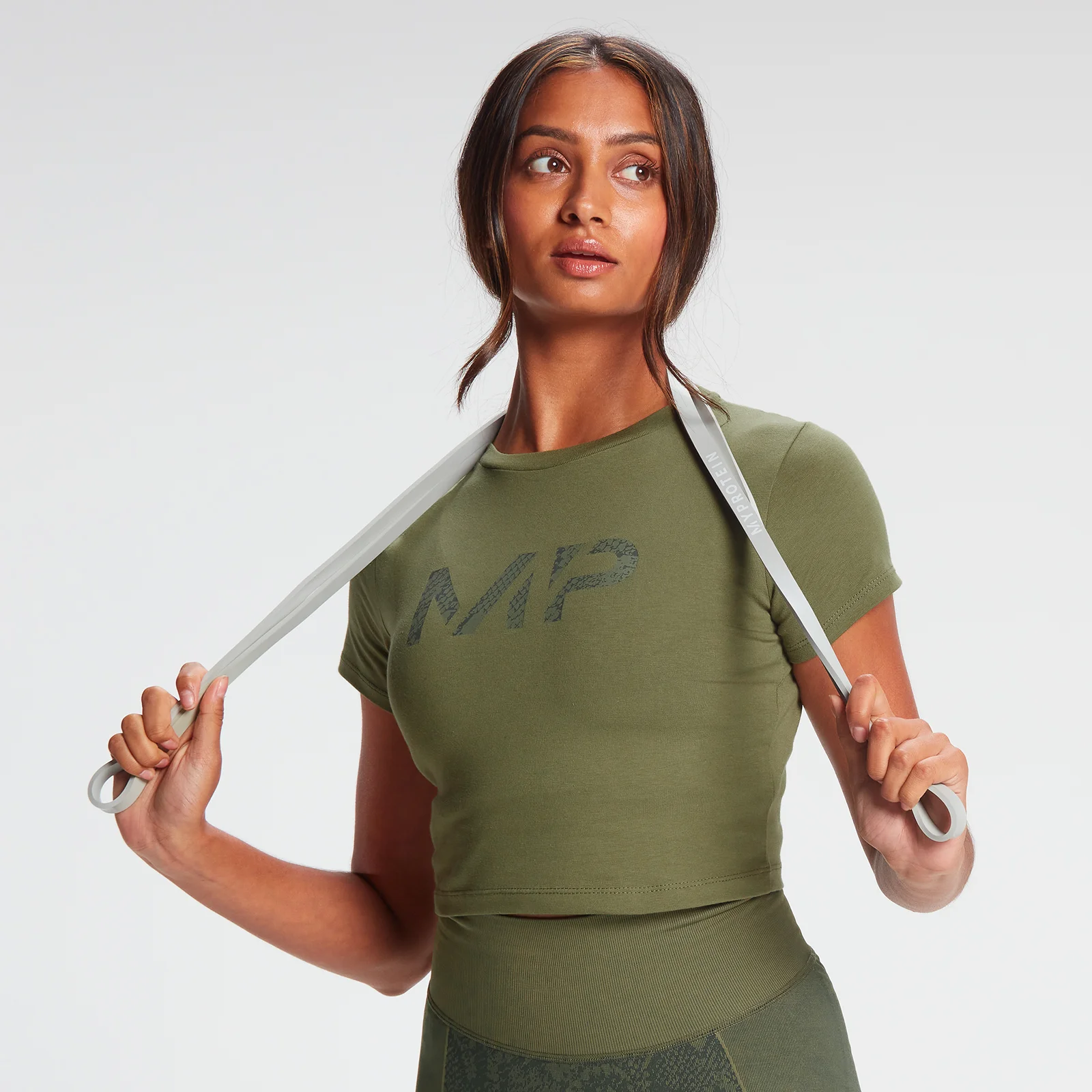 MP Snake Crop Top- Green - XS Εικόνα 1