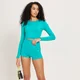 Γυναικείο Μακρυμάνικο Τοπ Χωρίς Ραφές MP Shape - Lagoon
