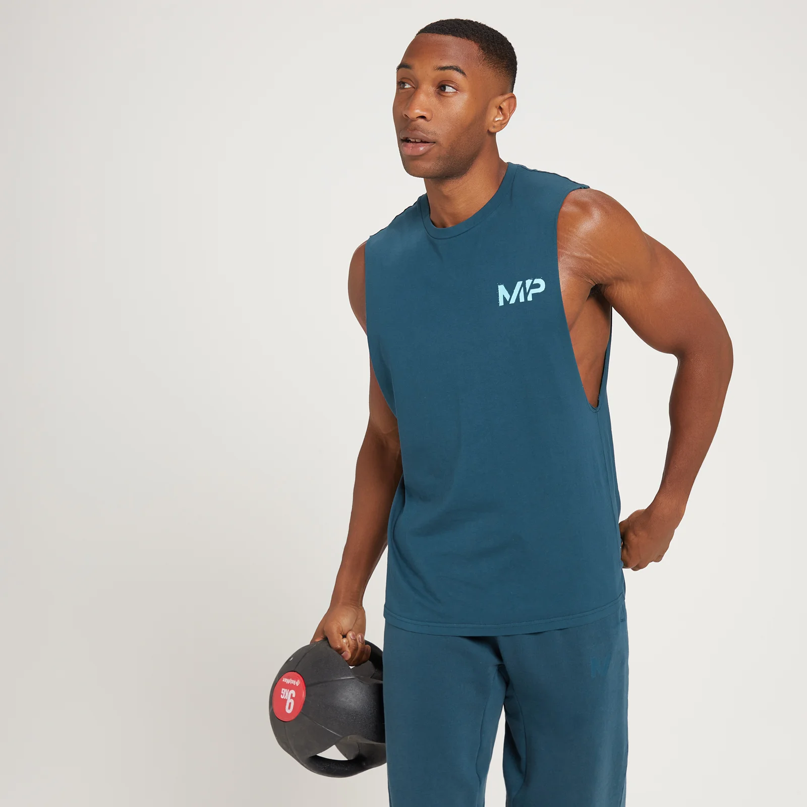 Ανδρικό Tank Top MP Adapt Washed - Dust Blue - XXS Εικόνα 1