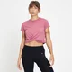 Γυναικείο Μπλουζάκι Crop MP Composure Twist Front - Μοβ