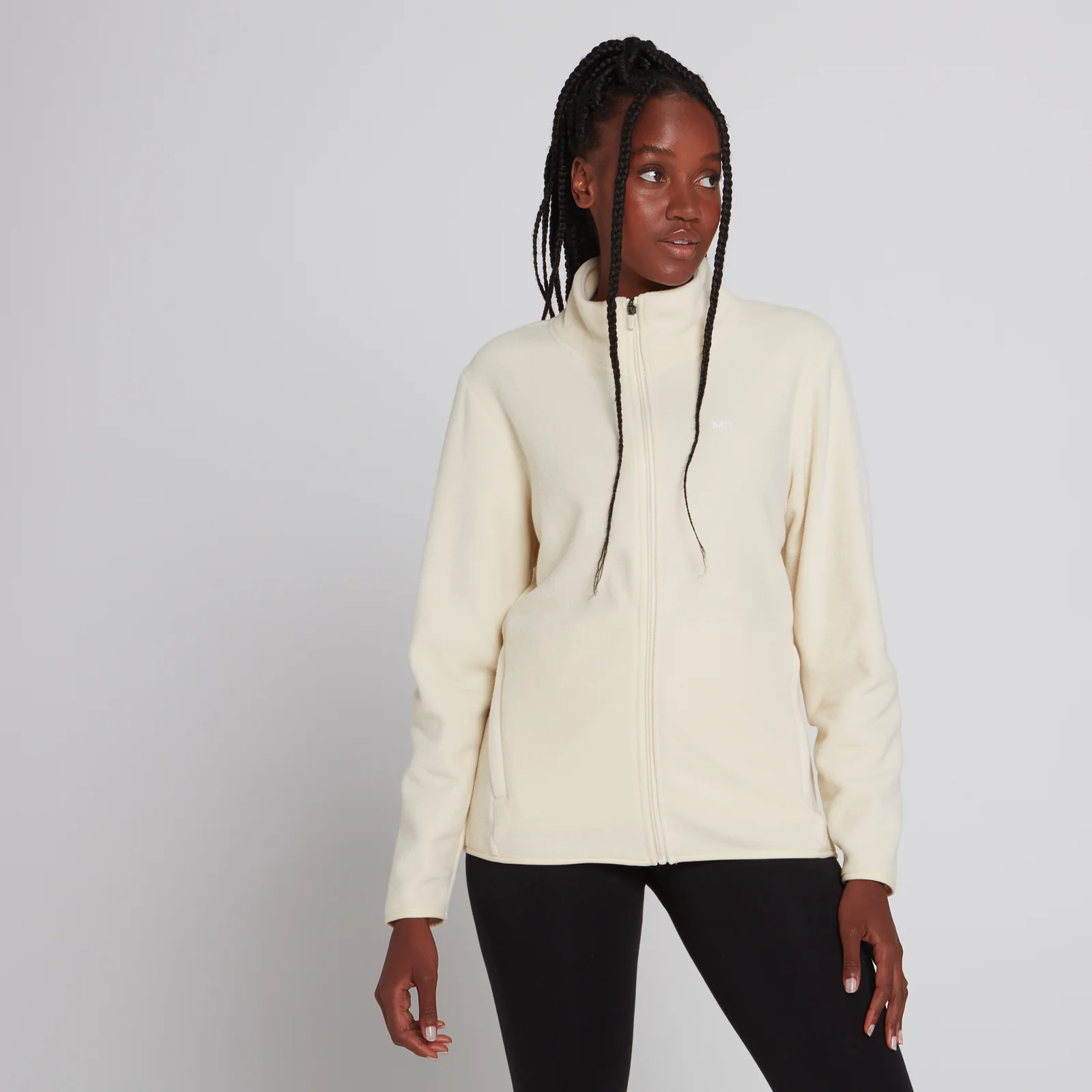 Γυναικείο Μπουφάν MP Essentials Fleece Με Φερμουάρ - Εκρού - XS Εικόνα 1