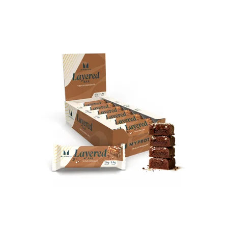 Πρωτεϊνική Μπάρα 6 Στρώσεων - 12 x 60g - Triple Chocolate Fudge