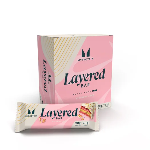 Πρωτεϊνική Μπάρα 6 Στρώσεων - 6 x 60g - Vanilla Birthday Cake