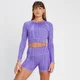Γυναικείο Μακρυμάνικο Crop Τοπ Ντουμπλ Φας MP Tempo - Paisley Purple