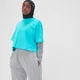 Γυναικείο Μπλουζάκι Cropped MP Adapt - Bright Turquoise